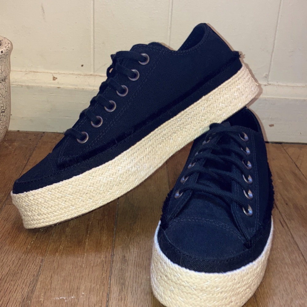 Platform Jute Black Converse